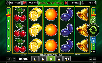 Sol Қазақстандық Онлайн Казиносындағы Burning Hot Слоттық Ойыны